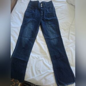 High Rise Dark Blue Women's Jeans